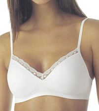 Flawless Fit Comfy Support Lace Trim Bra